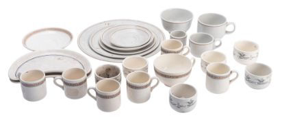 A P&O 'Sea Princess' nine piece part tea/ dinner service by Steele,