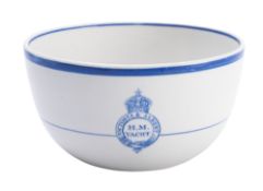 A George V HM Royal Yacht 'Victoria & Albert' earthenware bowl