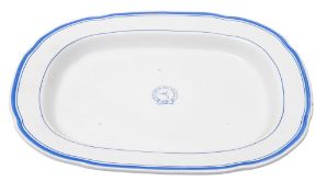 A late 19th/early 20th century shipping line oval meat plate for 'Thomas Wilson Sons & Co, Hull',