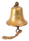The ship's bell for the MV 'Ijebu', 1931,
