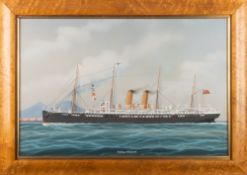 20th century Neapolitan school - 'R.M.S. Oroya' - Gouache on paper -