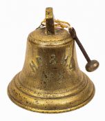 The ship's bell from the Hartlepool Ports & Harbour Commissioners Tug