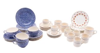 Union Castle Lines. A group of various tea ware, various makers.