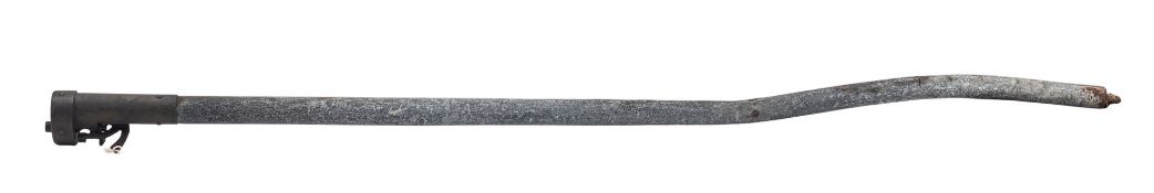 A Dennet type Rocket launcher, the steel tube with iron firing mechanism.