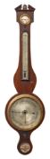 A 19th century wheel barometer, maker J Somalvico, London.