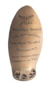 A late 19th/early 20th century bronze advertising model of a variable propeller blade,