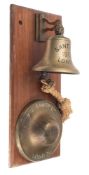 A WWI period ship's bell for the cargo ship SS 'Santille' 1917