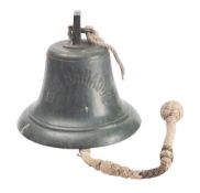 The ship's bell from the Royal Fleet Auxiliary War -class Freighting Tanker 'War Bahadur',