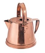 An early 20th century ship's copper kettle, maker Bulpitt & Sons Ltd, Birmingham,