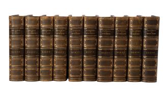 BINDINGS. A group of 60 vols., including: SCOTT, Walter.