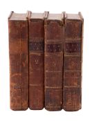 FRENCH. LE SAGE, Alain Rene. Histoire De Gil Blas De Santillane, 4 vols., London: J.F. & C.