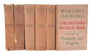 CHURCHILL, Winston. The Second World War, 1st edition, 6 vols., London: Cassell & Co. Ltd.