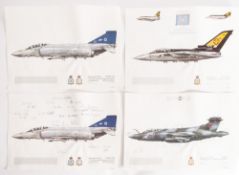 Two signed Squadron Prints,