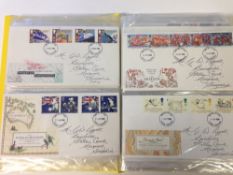 A collection of Great Britain First Day Covers. Late 1980s to early 1990s, mainly Telford postmarks.