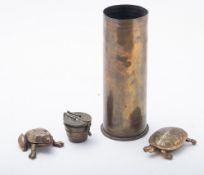 A WWI era brass shell case.