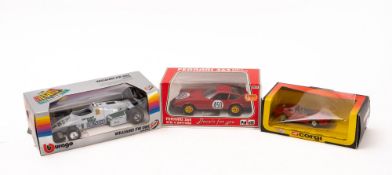Burrago 1/24t scale ' Ferrari 126 K Turbo', and a 'Williams FW 08C',