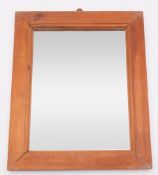 Three various 20th century rectangular framed wall mirrors;