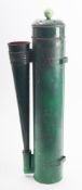 A mid 20th century toleware lifeboat foghorn, in green,