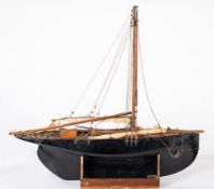A late 19th century pond yacht,