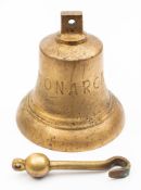A 10 inch ship's bell 'Monarch',
