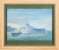 20th Century school - A study of 'HMS Warspite, Malta 1943',