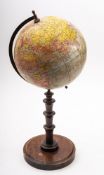 An early 20th century 8 inch Universal Globe,circa 1921 , maker Paul Rath, Leipzig,