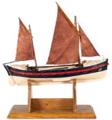 A scale model of the Victorian Padstow pulling lifeboat 'Arab',