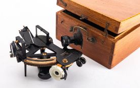 A WWII Air Ministry Issue 3 1/2 inch radius Flying Boat Sextant, serial number 38983,