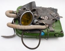 A late 20th century Cold War Era Russian IDA71 re-breather unit with mask,