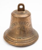 The ship's bell for the MV 'Hopper Barge No.