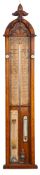 A late 19th/early 20th century oak Admiral Fitzroy's barometer,