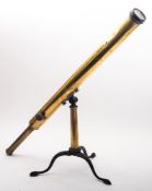 A 19th century 2 inch refracting telescope, maker Chamberlain & Son.