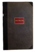 A 19th century ship's log for the Royal Navy 44-gun fifth rate frigate HMS 'Meander',