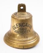 The ship's bell for the MV 'Glengairn, Aberdeen' 1960,