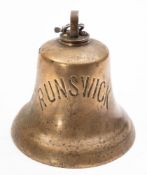 The ship's bell for the MV 'Runswick',