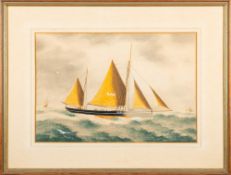 C H Parker (early 20th century pierhead school) - 'Prudence' - Watercolour on paper - Signed and