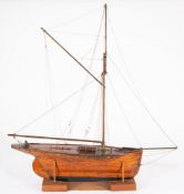 An early 20th century pond yacht,