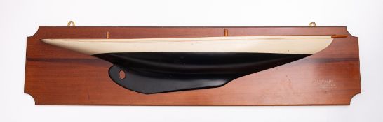 A half block model of the sailing yacht 'Merrymaid', circa 1904,
