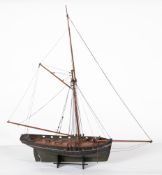 A scale model of a Customs Revenue brig,