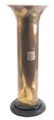 A WWI/ Russian Revolution period brass shell case stick stand,