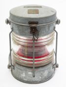 A Seahorse 'Not Under Command' lamp number 72670, fitted later electrical conversion, 38cm high.
