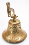 An 8 inch ship's bell 'Trisantona' 1963,