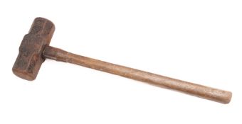 A British War Department issue bronze anti magnetic sledge hammer,