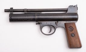 A Webley and Scott Webley MkI break barrel air pistol.