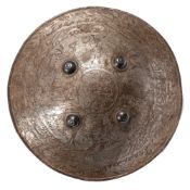 A 19th century Indian steel dhal,