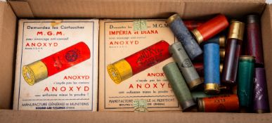 Two boxes of MGM Anoxyd 16 gauge cartridges.