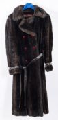 A 1960s faux fur coat.