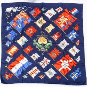 A Hermes of Paris Pavois silk scarf.