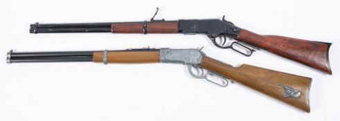 Two reproduction Winchester style rifles, both unsigned.
