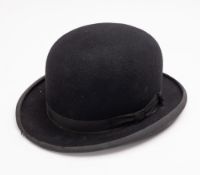 A 20th Century British black felt bowler hat.